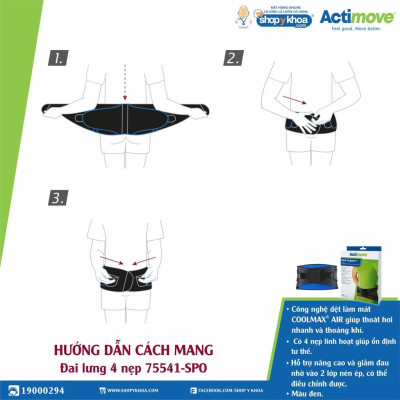 Đai lưng 4 nẹp 75541-SPO Actimove Back Support