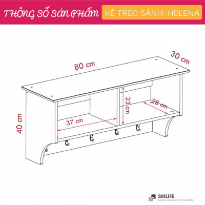 Kệ treo đồ sảnh ra vào SMLIFE Helena