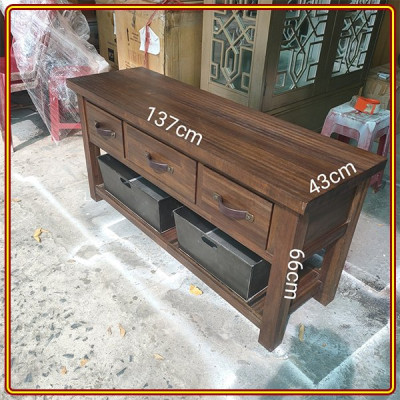 Bàn Console 3 hộc kéo Tundo 137 x 43 x 66 cm
