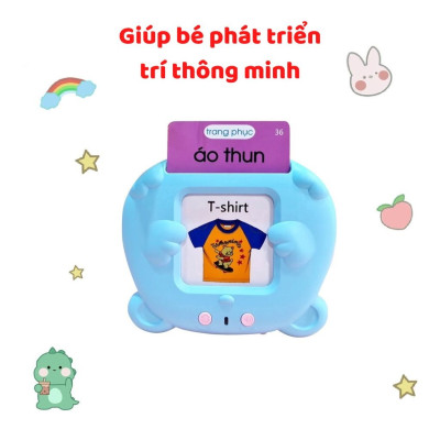 Máy Đọc Thẻ Tiếng Anh, Máy Đọc Thẻ Song Ngữ Anh Việt 255 Thẻ 510 Từ Vựng