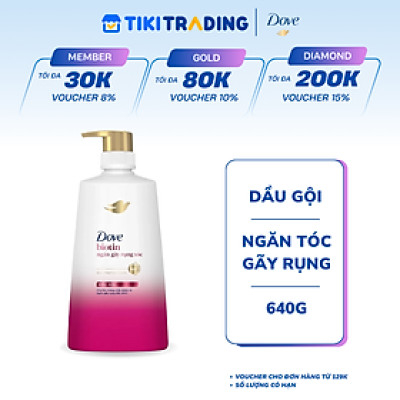 Dầu gội Dove Biotin Ngăn gãy rụng tóc 640g