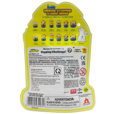 Đồ Chơi Mô Hình Minions Q-Topping - Illumination EU360101 (Mẫu Sản Phẩm Bên Trong Là Ngẫu Nhiên)