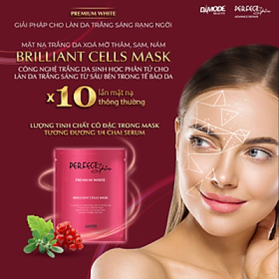 Mặt nạ tinh chất cô đặc cho da mờ da thâm da sạm BRILLIANT CELL MASK DAMODE 5 cái dùng thử 