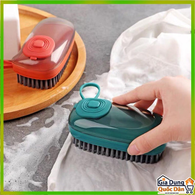 Bàn Chải Chà Chân, Chà Sàn, Bàn Chải Quần Áo Đa Năng Có Ngăn Đựng Nhả Xà Phòng Cao Cấp Tiện Lợi
