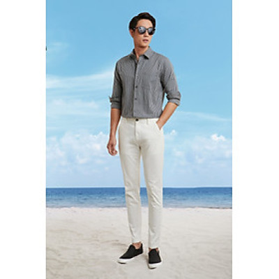 Áo Sơ Mi Sọc Tay Dài Ninomaxx Sơ Mi Phong Cách N&M 2101082