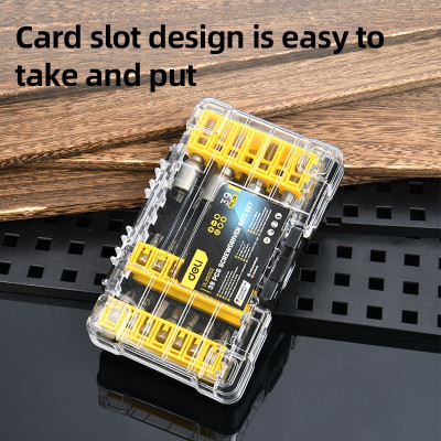 Bộ 39 đầu vít Deli chất liệu thép chống gỉ - Đầu vặn ốc vít các loại có từ tính