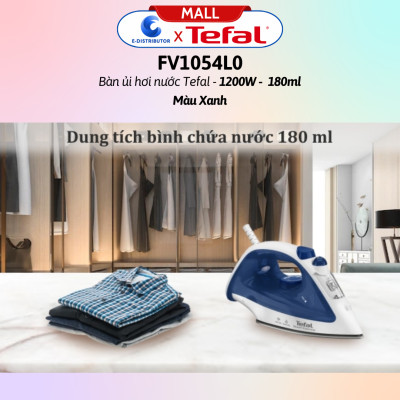 Bàn ủi hơi nước Tefal FV1054L0 1200W - Bàn ủi hơi nước Tefal Easy Steam FV1955E0 1400W  - Hàng Chính Hãng