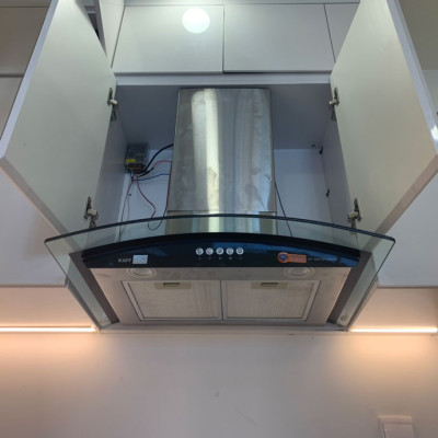 Máy hút mùi kính cong 900mm KAFF KF-GB906 - Hàng Chính Hãng