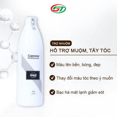 Oxi, trợ nhuộm Cazoova hương thơm bạc hà 1000ML