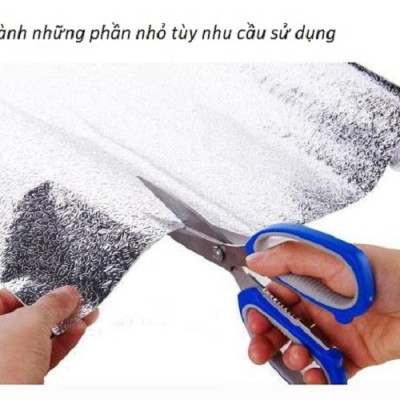 COmbo 2 cuộn Giấy bạc dán tường nhà bếp chống thấm dầu, thấm nước tiện dụng 3mx60cm