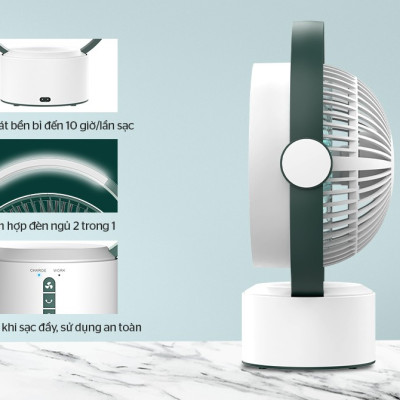 Quạt sạc Sunhouse SHD7116 (25W) - Hàng chính hãng