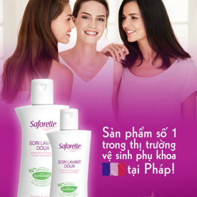 Dung Dịch Vệ Sinh SAFORELLE Gentle Cleansing Care (100ml) + Tặng 1 Móc Khóa Nhựa 2 Mặt