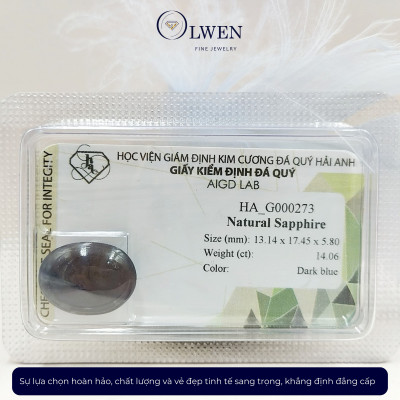 Viên đá Sapphire thiên nhiên HA-G000273