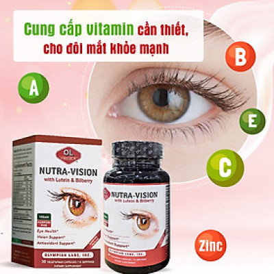 Viên Uống Bổ Mắt Olympian Labs Nutra Vision Hỗ Trợ Cải Thiện Thị Lực 30 Viên/Hộp
