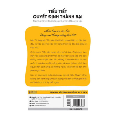 Tiểu Tiết Quyết Định Thành Bại: Cách Bạn Làm Một Việc Là Cách Bạn Làm Tất Cả Mọi Việc - Bản Quyền
