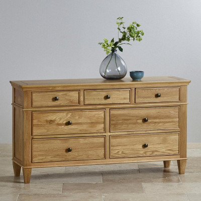 Tủ 7 ngăn kéo ngang Juno Sofa gỗ sồi