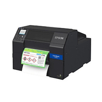 Máy in tem nhãn Epson ColorWorks C6550A, khổ in lớn (A4), độ phân giải 1200 dpi - Hàng chính hãng