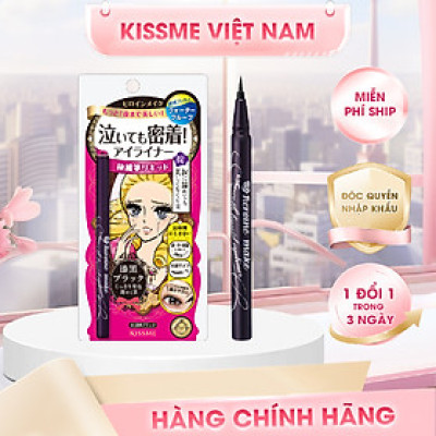 Bút Kẻ Mắt Nước Siêu Chống Trôi Nét Siêu Sắc Mãnh Kissme Heroine Make Smooth Liquid Eyeliner Super Keep (0.1 G)