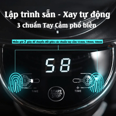 Máy xay hạt cà phê Espresso tự động tích hợp 31 chế độ xay thương hiệu Mỹ cao cấp HiBREW G3A - Hàng Nhập Khẩu