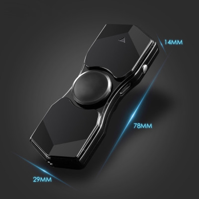 Hột Quẹt Bật Lửa Hồng Ngoại Kiêm Đèn Pin Sạc Điện USB Kiểu Dáng Spinner Tạo 12 Hiệu Ứng Đèn Led - Video Review