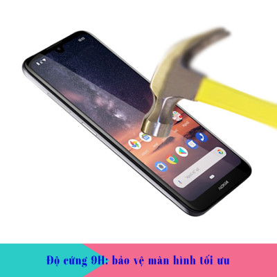 Kính Cường Lực cho Nokia 3.2 - Full màn hình - Màu Đen - Hàng Chính Hãng
