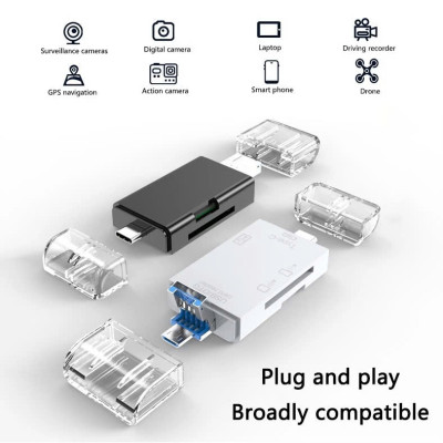 Đầu đọc thẻ nhớ SD, TF chân Type C, USB 3.0 Micro USB / U / Type C / TF / SD Cho Điện Thoại / Laptop - Hàng Nhập Khẩu