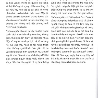 Teen Trailblazers - 30 Cô Gái Can Đảm Làm Thay Đổi Thế Giới Trước Tuổi 20 (PNU)