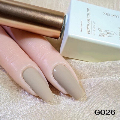 Sơn Gel Lẻ Màu Nâu Ghi Số 26 XEIJAYI Cao Cấp Chai 15ml Làm Nail Lên Màu Ghi Sữa thạch trà Be Xám Chuẩn, Chất Đậm Đặc, Bền Màu Nữ Women