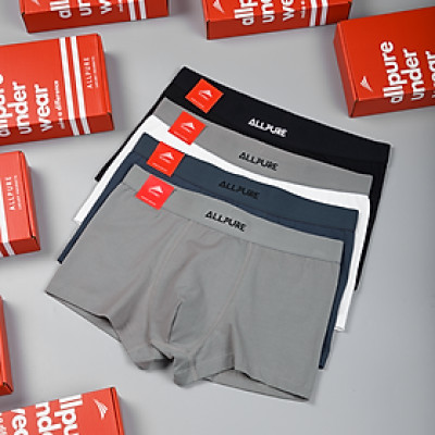 Combo 4 quần boxer nam ALLPUR dáng trunk chất liệu cotton phiên bản đặc biệt