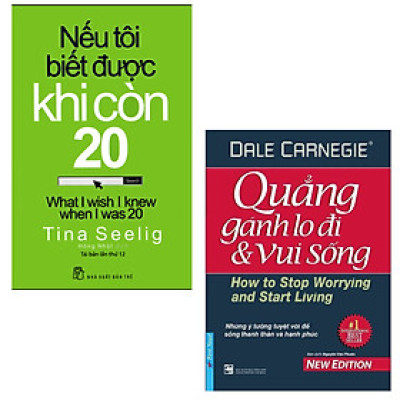 Combo 2 Cuốn :Quẳng Gánh Lo Đi Và Vui Sống + Nếu Tôi Biết Được Khi Còn 20 (Những Cuốn Sách Giúp Bạn Phát Triển Tư Duy Khi Còn Trẻ )