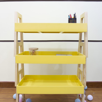 COMBO 3 KỆ GỖ ĐA NĂNG HÀN QUỐC MWFURNITURE MÀU VÀNG - COMBO 3 ACASE YELLOW