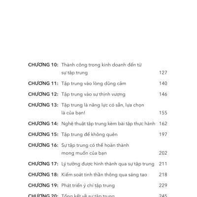 Sách - Luật Tập Trung - Càng Tập Trung, Càng Phát Triển