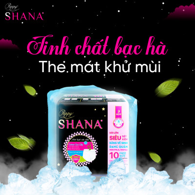 Băng Vệ Sinh Quần Peppy Shana Ngày Đêm Siêu Thấm, Freesize, Chống Tràn Tối Đa, Siêu Tiết Kiệm