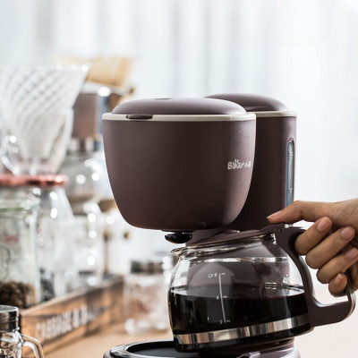 Máy Pha Cà Phê Mini Gia Đình Bear KFJ-403 Dung Tích 600 ML Công Suất 550 W - Hàng Chính Hãng