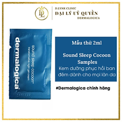 Kem dưỡng da phục hồi ban đêm cao cấp,hồi phục làn da thiếu sức sống,mất ngủ kết hợp mùi hương giúp dễ ngủ thư thái Dermalogica Sound Sleep Cocoon 2ml