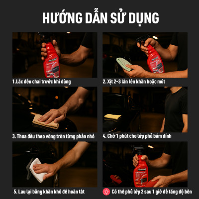 Xịt Phủ Bóng Ceramic SiO2 FORMULA 1 617022 680ml Bóng Gương Chống Tia UV Bảo Vệ Sơn Xe - Nhập Khẩu Chính Hãng