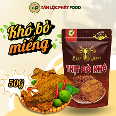 Khô Bò Miếng Tân Lộc Phát Túi 50g Ăn Vặt Yêu Thích