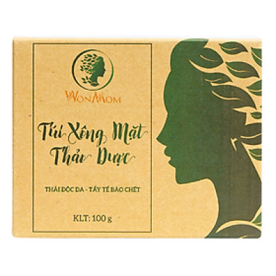 Túi xông mặt thảo dược sạch mụn, căng bóng da Wonmom ( 10 Túi/Hộp )