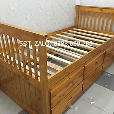 Giường Hộp 2 Tầng Gỗ Tự Nhiên 092 (Tự Nhiên)