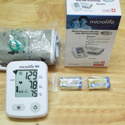 Máy Đo Huyết Áp Bắp Tay Microlife A2 Classic