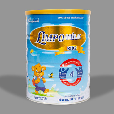 LIMPO KIDS | 900g | Sữa bột dinh dưỡng dành cho trẻ từ 1-10 tuổi giúp tăng chiều cao, phát triển trí não, tăng sức đề kháng, cải thiện đường ruột, giảm táo bón