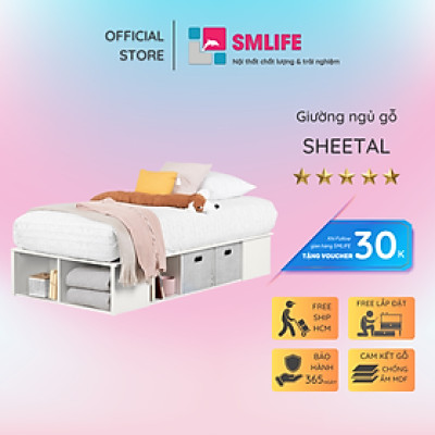 Giường ngủ cao cấp thiết kế sang trọng SMLIFE Sheetal