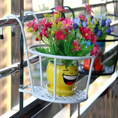 Giá Đỡ Chậu Hoa Treo Ban Công Bằng Sắt PaKaSa - Hàng Chính Hãng 