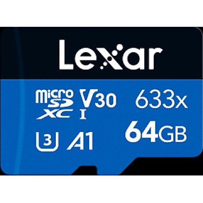 Thẻ Nhớ Lexar Micro SDXC 633X 64GB (95MB/s) (Không Kèm Adapter) - Hàng Chính Hãng