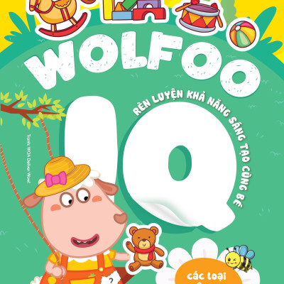 Sách - Bộ Sách Bóc Dán Thông Minh - Wolfoo IQ Rèn Luyện Khả Năng Sáng Tạo Cùng Bé (Bộ 6 Cuốn)