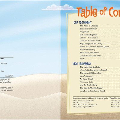 Sách - VeggieTales Bible Storybook : With Scripture from the NIrV by Cindy Kenney (US edition, hardcover)