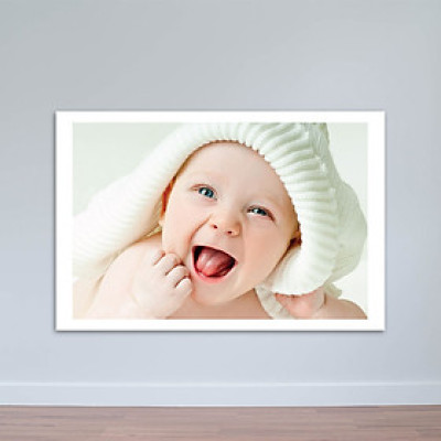 Tranh Em Bé Cười Ngộ Nghĩnh | Tranh Treo Tường Phòng Ngủ W1944