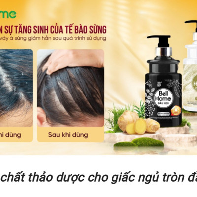 Dầu Gội Công Nghệ Sinh Học Bell Home Thảo Dược Ngủ Ngon 500ML