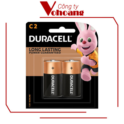 Pin trung Duracell C Alkaline chống chảy 1.5V tương thích với mọi thiết bị dùng pin C