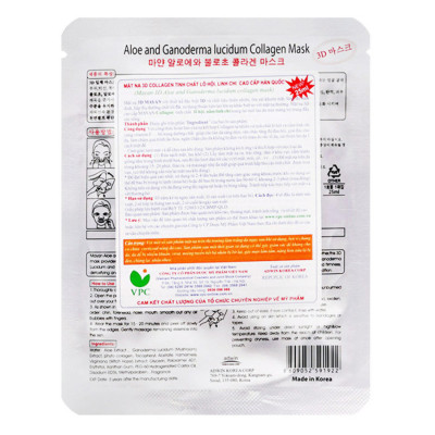 Combo 3 Mặt Nạ 3D Mayan Collagen Linh Chi Lô Hội